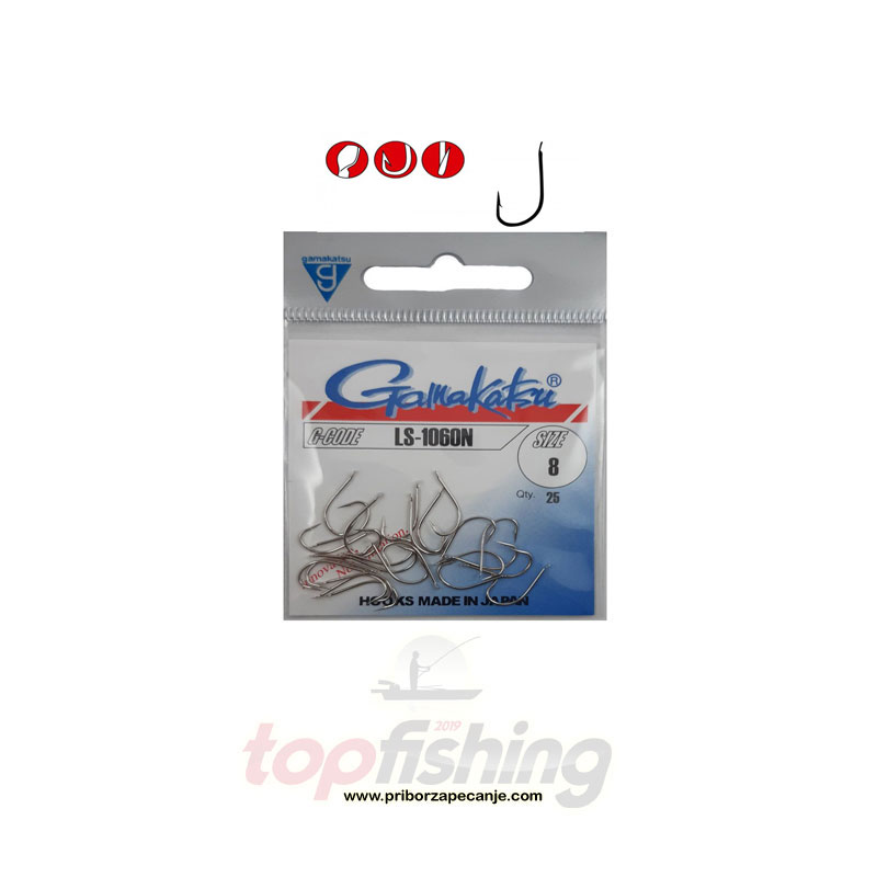 Udice Gamakatsu LS-1060N vel. 12-18