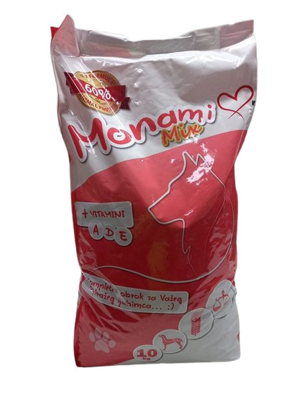 Hrana za pse Monami 10kg Crvena